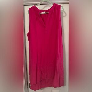 Time and Tru Fuchsia High Low Dress